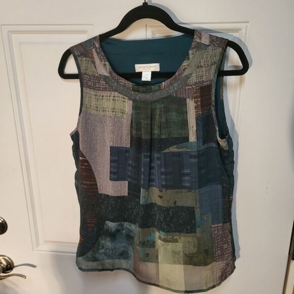 Christopher and Banks Petite Sleeveless Blouse‎ Size Medium - Picture 2 of 7